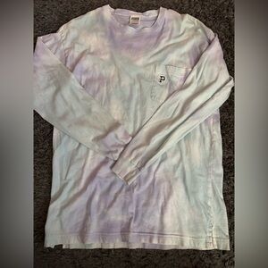 Women’s PINK Victoria Secret Purple and Blue Long Sleeve Tee